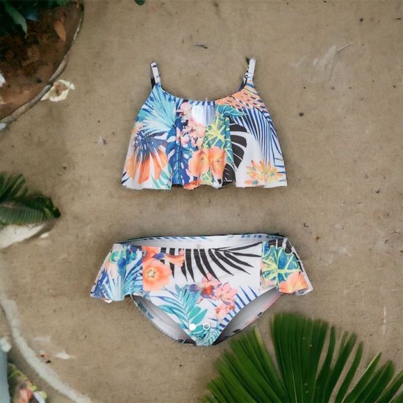 Raisins Girls CAYUCOS 2 Piece Bikini Set (Big Girls) Size 7 - Picture 1 of 5